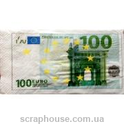 Салфетка  для декупажа "Сто евро"