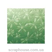 Картон дизайнерский "Marguerite metallic" Folia зеленый