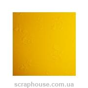 Эмбоссированный картон "Розочки" желтый