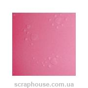 Эмбоссированный картон "Сердечки" розовый, размер 23х33 см, плотность 220г/м2