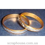 Металлические декоративные свадебные кольца