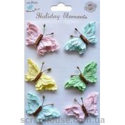 Набор разноцветных бабочек Весенние