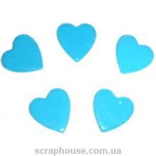 Aппликация Сердечки голубые