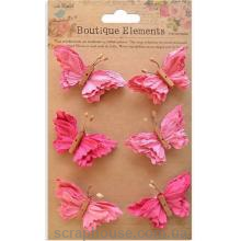 Набор бабочек розовые
