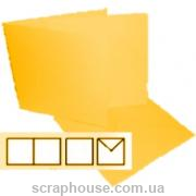Заготовка для открытки квадратная желтая