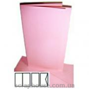 Заготовка для открытки розовая, размер 10,5х21 см, плотность 220 г/м.кв, пр-во Folia (Германия)