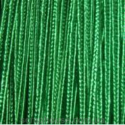 Сутажный шнур зеленый, из шёлковой нити, 2мм