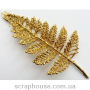 Золотой листик декоративный