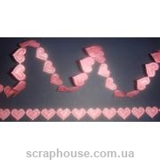 Бордюрная лента Розовые сердечки