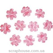 Цветочки для скрапбукинга мальва розовые