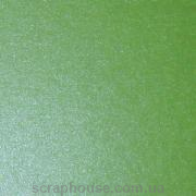 Картон дизайнерский зеленый с перламутром