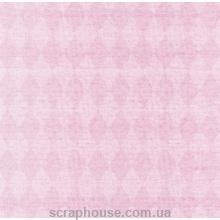 Бумага для скрапбукинга URSUS Ромбы розовые