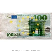 Салфетка  для декупажа "Сто евро"