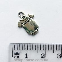 Металлическое украшение бодик baby, размер 1,7х1,2 см.