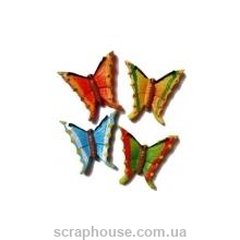 Керамическая аппликация Бабочки разноцветные
