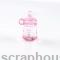 Бутылка детская декоративная акриловая розовая объёмная