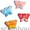 Декоративные керамические аппликации Бабочки маленькие разноцветные